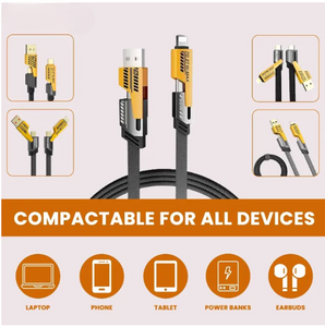 4 in 1 Data Cable  – USB-C & Lightning Connectors