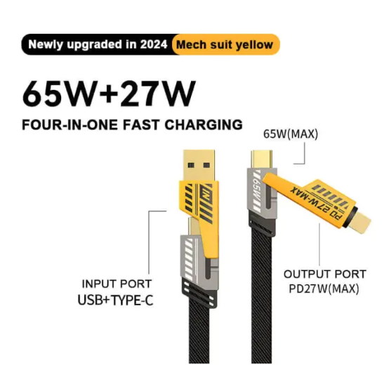 4 in 1 Data Cable  – USB-C & Lightning Connectors