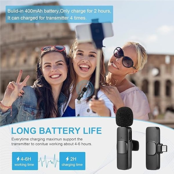 Wireless Mic K9 Dual Microphone Mic Plug