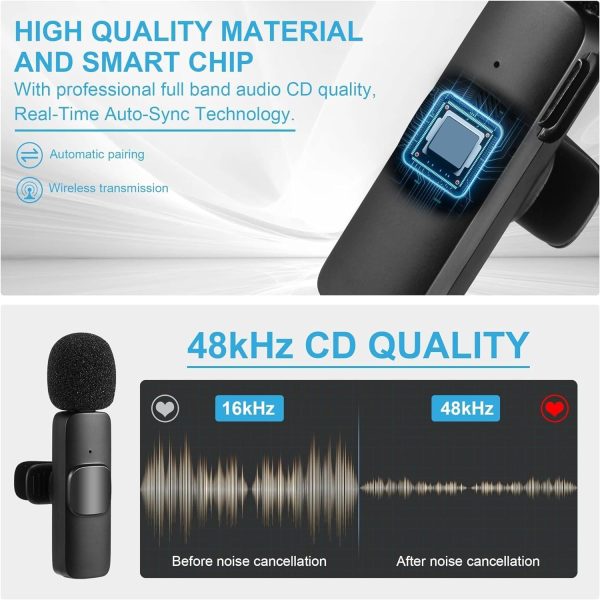 Wireless Mic K9 Dual Microphone Mic Plug