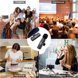 Wireless Mic K9 Dual Microphone Mic Plug